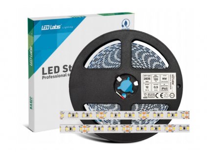 Profesionální LED pásek - 30W - 24V - IP65 - teplá bílá - 5m