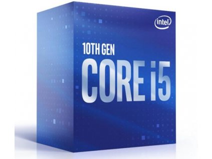 INTEL cpu CORE i5-10500 socket1200 Comet Lake BOX 65W 10.generace (s chladičem, 3.1GHz turbo 4.5GHz, 6x jádro, 12x vlákno, 12MB cache, pro DDR4 do 2666, grafika UHD 630), virtualizace