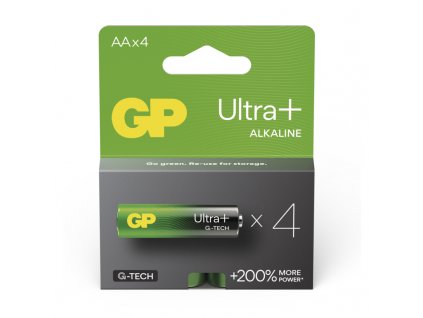 GP Alkalická baterie ULTRA PLUS AA (LR6)- 4ks
