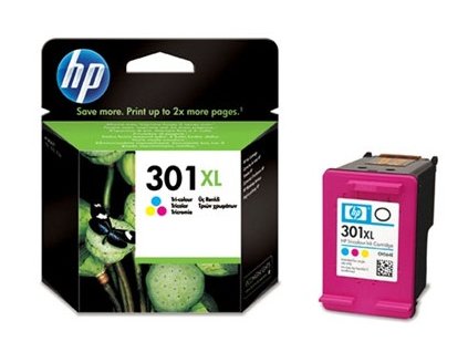 HP 301XL tříbarevná inkoustová kazeta, CH564EE