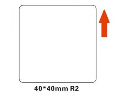 Niimbot štítky R 40x40mm 180ks White pro B21, B21S, B3S, B1