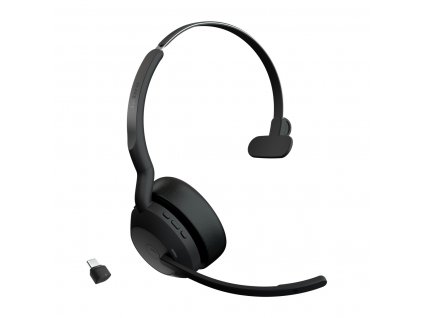 Jabra Evolve2 55/Mono/ANC/USB-C/BT-USB/Bezdrát/MS/Černá