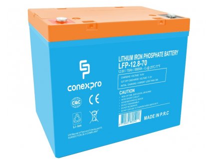 Baterie Conexpro LFP-12.8-70 LiFePO4, 12V/70Ah, T14, Bluetooth