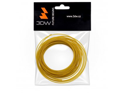 3DW - ABS filament 1,75mm zlatá,10m, tisk 200-230°C