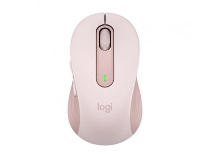 Logitech myš Signature M650 Medium/optická/bezdrátová/400-2000dpi/5 tlačítek/růžová