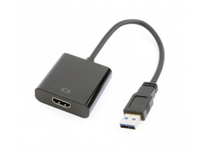 GEMBIRD Redukce USB 3.0 - HDMI, M/F, 15cm, černý