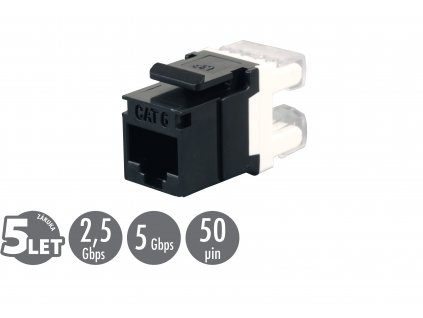 Keystone Solarix CAT6 UTP RJ45 černý