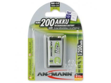 Ansmann akumulátor 9V NiMH 200 mAh (1 ks) maxE