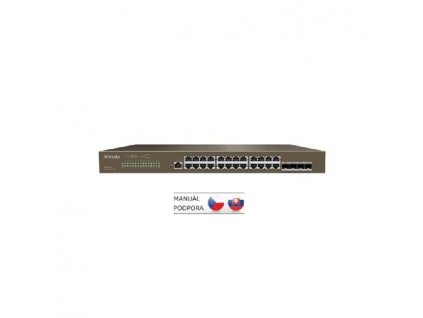 Tenda TEG3328F Managed L2 Gigabit Switch 24x RJ45 a 4x SFP