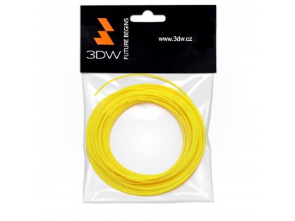 3DW - ABS filament 1,75mm žlutá, 10m, tisk 220-250°C