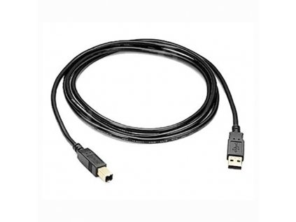 Kabel USB 2.0 A-B 5m, černý