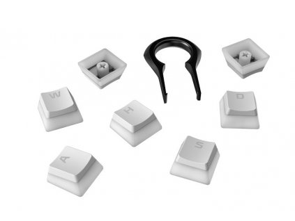 HP HyperX Pudding Keycaps - Full Key Set - PBT - White (US Layout)