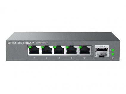 Grandstream GWN7700M Unmanaged Network Switch 5 2,5Gb portů / 1 SFP+