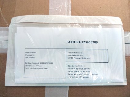 Obálka fóliová samolepící na balík na doklady C5, 17,5 x 23,5 cm, 100 ks