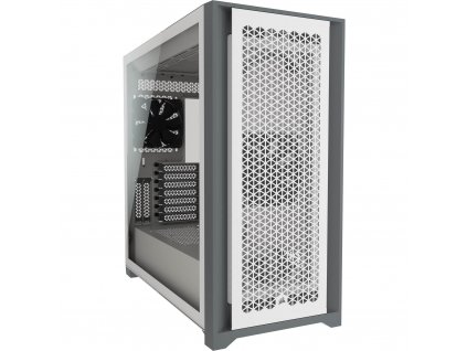 CORSAIR 5000D Airflow TG mid-tower ATX, bílá