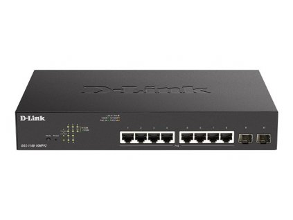 D-Link DGS-1100-10MPV2 10-Port PoE+ Gigabit Smart Managed Switch