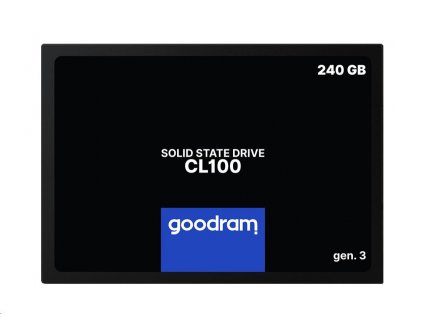 GOODRAM SSD CL100 Gen.3 240GB SATA III 7mm, 2,5" (R: 520MB/s; W 400MB/s)