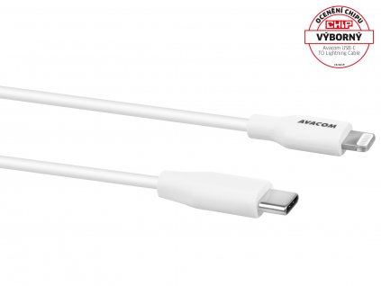 AVACOM MFIC-120W kabel USB-C - Lightning, MFi certifikace, 120cm, bílá