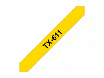 Brother TX-611 žlutá / černá (6mm