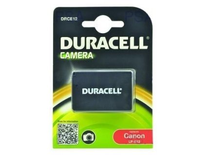 DURACELL Baterie - DRCE12 pro Canon LP-E12, černá, 600mAh, 7.2V