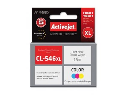 ActiveJet ink Canon CL-546XL remanufactured AC-546RX 15 m
