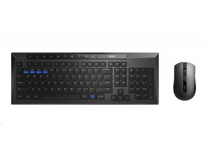 RAPOO set klávesnice a myš 8200M Wireless Multi-Mode Optical Mouse and Keyboard Set Black CZ/SK