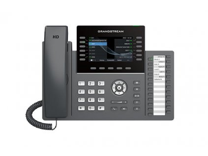 Grandstream GRP2636 SIP telefon, 4.3'' TFT bar. displej, 6SIP účtů, 24 pr. tl. , 2x1Gb, WiFi, BT