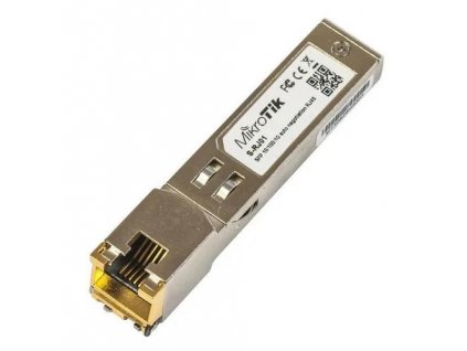 MIKROTIK S-RJ01 SFP 10/100/1000M metalický modul S-RJ01, RJ-45, 100m, 1.25Gbps