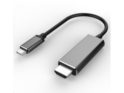 PREMIUMCORD Kabel USB3.1 typ-C na HDMI, 1,8m rozlišení obrazu 4K*2K@60Hz Aluminium