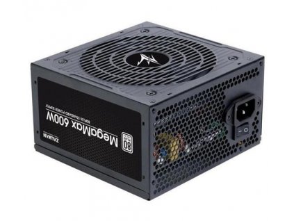 Zalman zdroj MegaMax ZM600-TXII 600W, ATX, aktivní PFC, 120mm ventilátor, 80PLUS