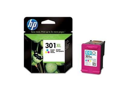HP CH564EE originální náplň barevná č.301XL color, velká (300stran, pro Deskjet 1050, 1510, 2050, 2514, OJ2620)