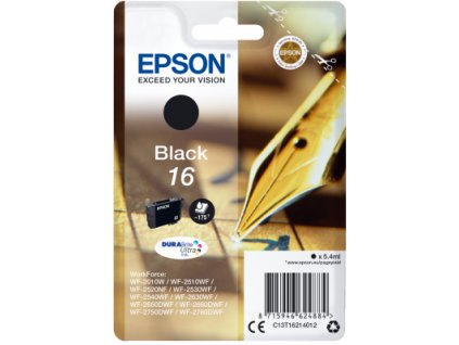 Epson Singlepack Black 16 DURABrite Ultra Ink