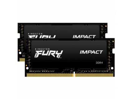 Kingston FURY Impact/SO-DIMM DDR4/16GB/2666MHz/CL15/2x8GB/Black