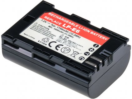 Baterie T6 power Canon LP-E6, LP-E6N, 1700mAh, 12,2Wh