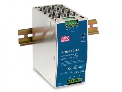 MEANWELL NDR-240-24 Prům. nap. zdroj 24V 10A