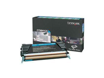 Lexmark C736, X736, X738 Cyan High Yield Return Programme Toner Cartridge (10K)