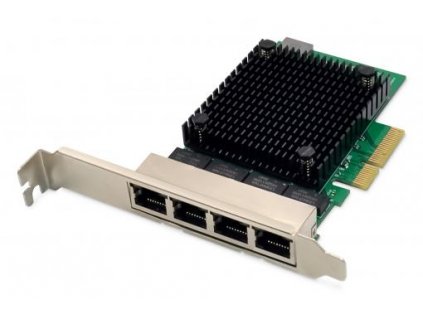 DIGITUS 4 Port RJ45 RTL8125B 2,5 GBits Server NIC