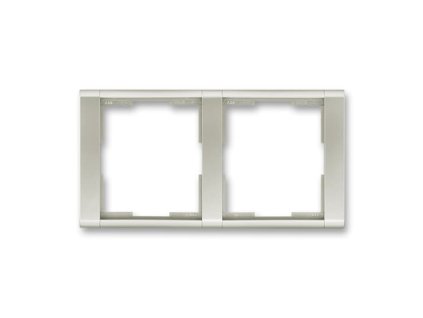 ABB TIME Rámeček 3901F-A00120 32 dvojnásobný, vodorovný, starostříbrná