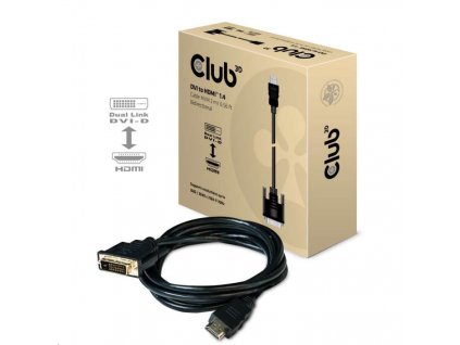 Club3D Kabel DVI-D na HDMI 1.4 (M/M), 2m