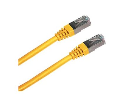 Patch cord FTP cat5e 0,5M žlutý