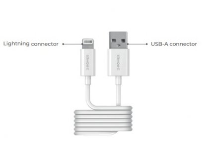 2-Power kabel USB-A to Lightning, 1M