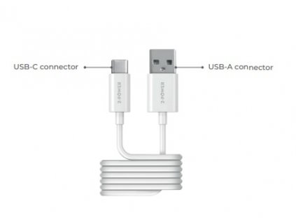 2-Power kabel USB-A TO USB-C, 1M