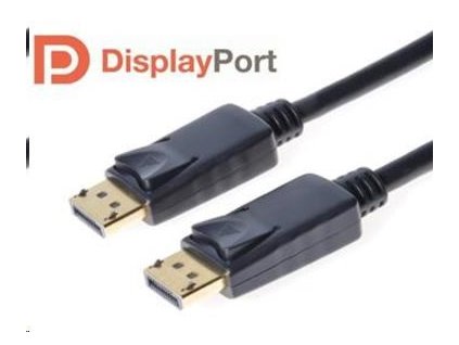 PREMIUMCORD DisplayPort 1.2 přípojný kabel M/M, zlacené konektory, 3m