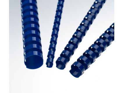 Plastové hřbety 10 mm, modré