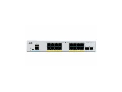 Catalyst C1000-16P-2G-L, 16x 10/100/1000 Ethernet PoE+ ports and 120W PoE budget, 2x 1G SFP uplinks