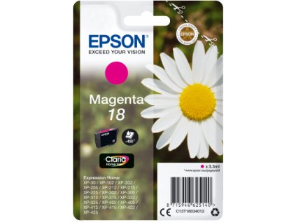 Epson Singlepack Magenta 18 Claria Home Ink