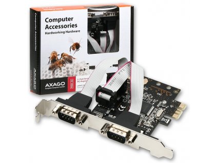 Řadič AXAGON PCEA-S2 PCI-Express, 2x sériový port + LP