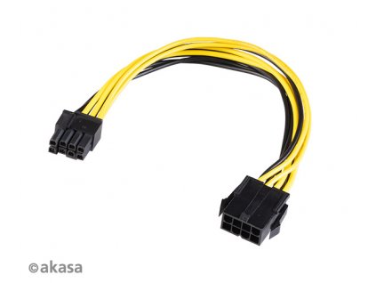 AKASA - 12V ATX 8-Pin na PCIe 6+2 pin adaptér