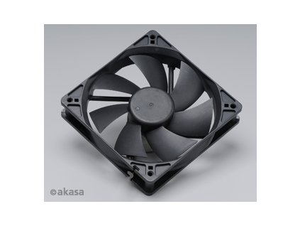 ventilátor Akasa - 12 cm - černý - tichý S