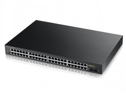 Zyxel GS1900-48HP v2, 48-port GbE L2 Smart Switch, 170 Watt rackmount